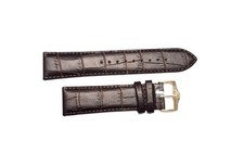 BULOVA cinturino marrone 22mm 97C107 9771040 fibbia placcata