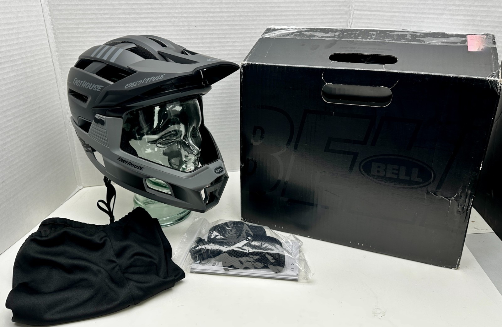 Bell Super Air R Spher Full Face Mountain Bike Helmet FastHouse Blk/Gray Medium