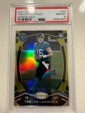 2021 Panini Certified Trevor Lawrence Rookie Mirror Gold/25 PSA 10 POP 2