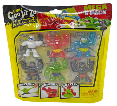 Heroes of Goo Jit Zu Minis MEGA 6 PACK Goo vs. Evil New Sealed #42886