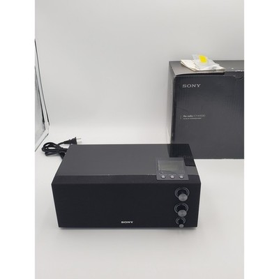 Sony ICF-M1000 FM AM PLL Synthesized Radio Desktop Digital Tuner Black Boxed
