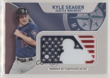 2017 Topps MLB Independence Day Silhouetted Batter Logo Kyle Seager Patch 0l2q