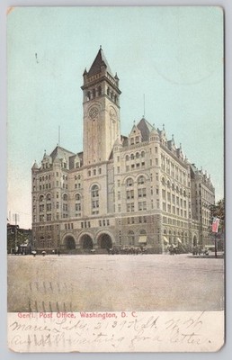 1907 Washington D.C. Old General Post Office Postcard American Post Card Co