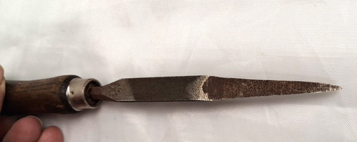 VTG Wood Handle Files -Blue Point GA-98 Adjustable Jaw & Nicholson Slim Taper - Bild 10 von 15