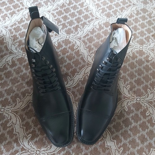 Peter Jackson Boots - Black - Italian Leather - Size 10 AU - New in Box - Picture 4 of 10