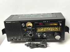 SONY 5BAND FM/AM/SW1-3  Receiver, Model No ICF-6700W,  Tested/Works.