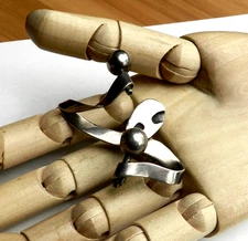 Vintage Los Castillo Taxco Sterling Silver Brooch Maracas Man #102 Eagle #15