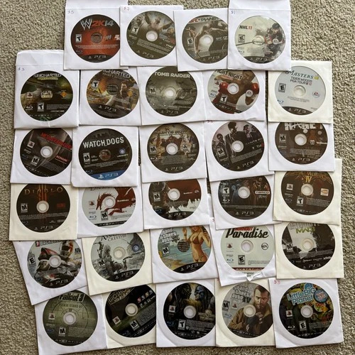 PLAYSTATION 3 DISCS LOT OF 29 GAMES. UNTESTED.