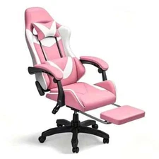 Tall Ergonomic Gaming Chair - Simple Deluxe Racing Style Adjustable Swivel