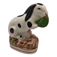 Vintage 1993 MMA SMI White Spotted Rabbit Figurine Metropolitan Museum Of Art