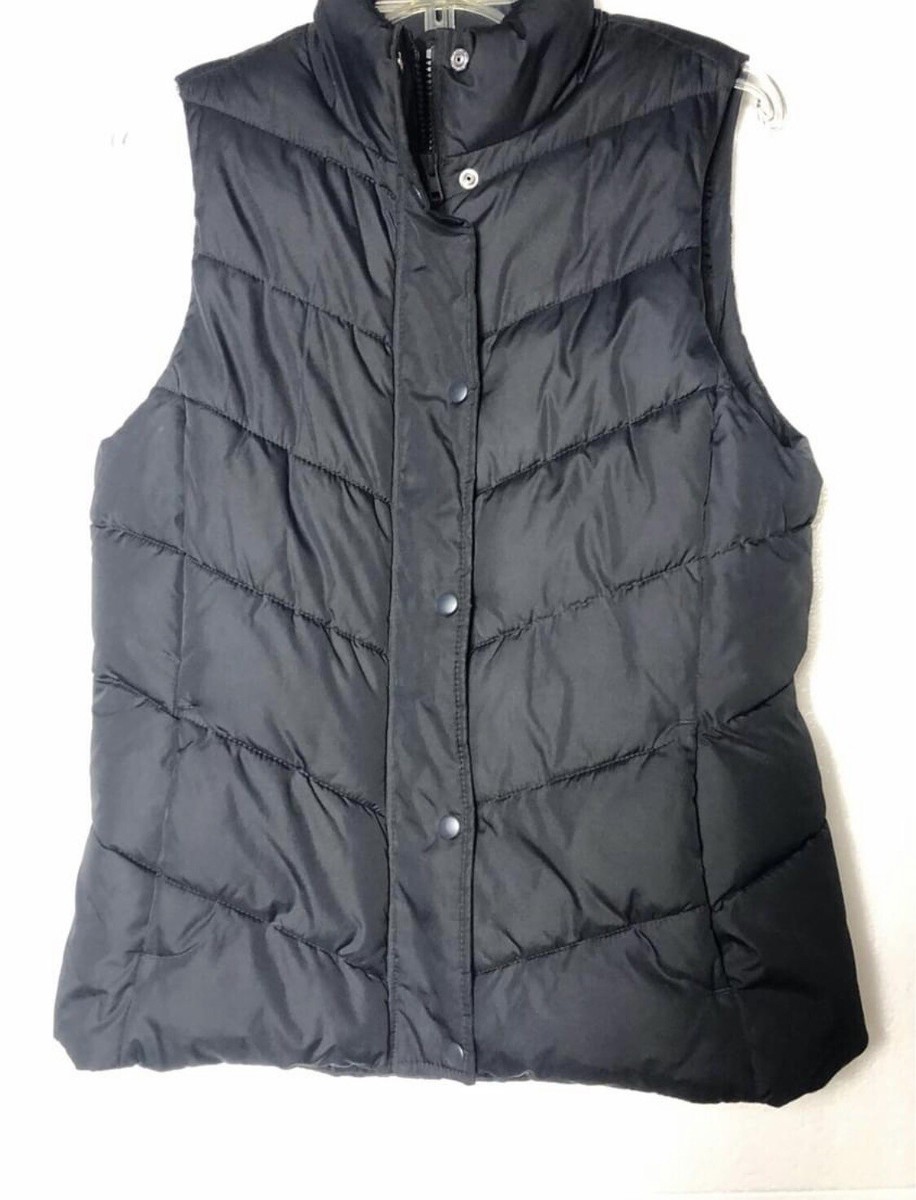 【新品未使用】irojikake POWERRR POFFER VEST Gap Puffer Vest Jacket Black Full Zip & Snap With Pockets