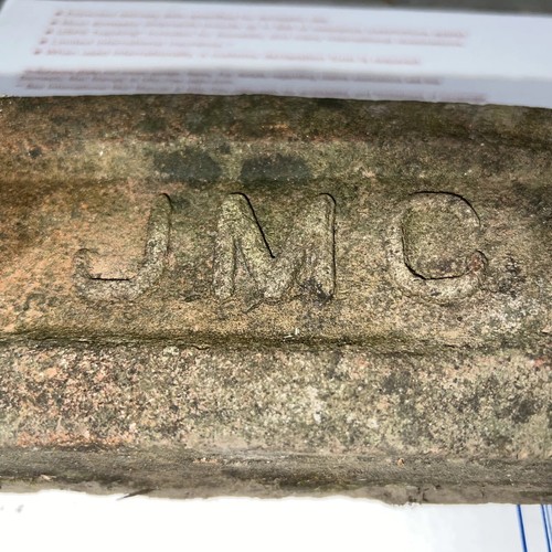 J M C 1880 NEAR PERFECT ANTIQUE CLAY BRICK . J M C Your Initials On A Brick - Picture 2 of 6