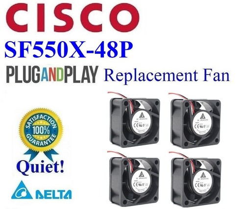 Cisco SF550X-48P replacement fan Lot 4x Sunon Low Noise Best Home Office - Picture 1 of 4
