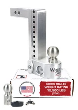 Weigh Safe 10" Drop Hitch for 2" Receiver, Built-in Scale, 12,500 lbs GTW