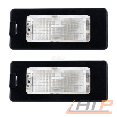 2x KENNZEICHENLEUCHTE FÜR SEAT SKODA VW GOLF PLUS PASSAT SHARAN TIGUAN TOURAN