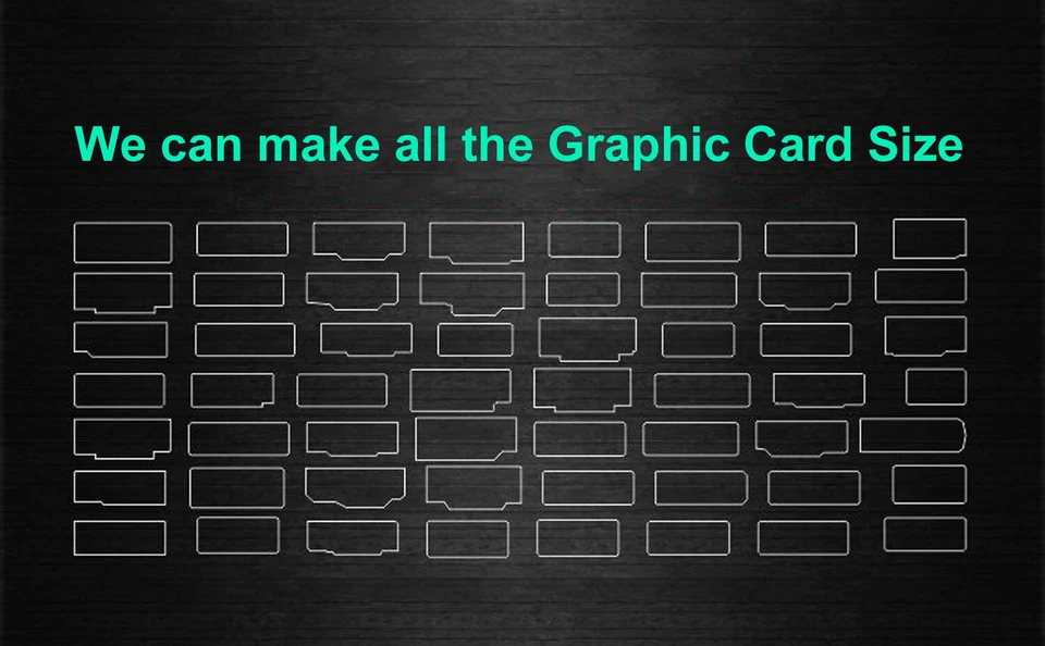 Custom Pic & Size ARGB GPU Side Panel GPU Backplate Colorful Light Board PC Case - Image 2 of 4