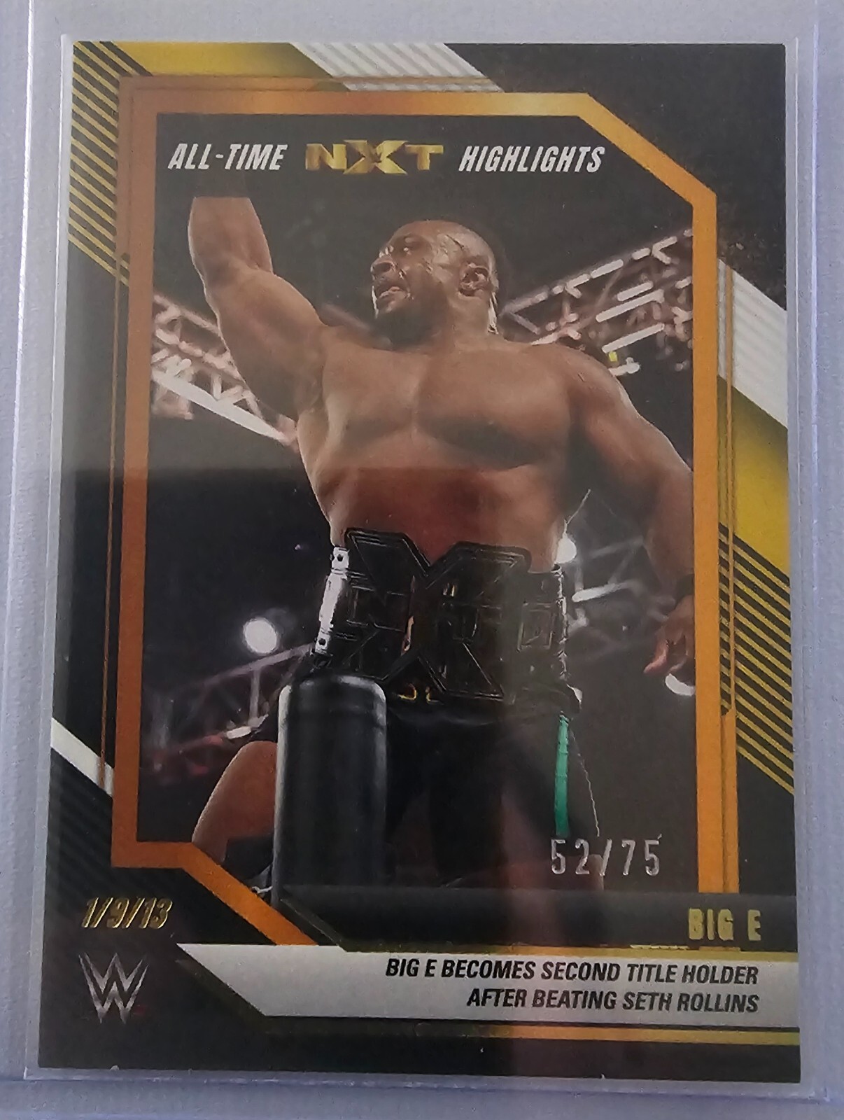 2022 Panini WWE NXT - NXT Alumni Black & Gold #109 Big E 52/75