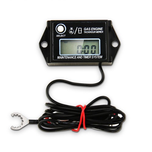 Digital Miniature with Battery Tachometer Hourly Meter About 1.6 "long x 3" New - Picture 4 of 9