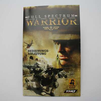 PS2 Full Spectrum Warrior Spielanleitung / Handbuch / Manual / Guide DE NUR ANLE
