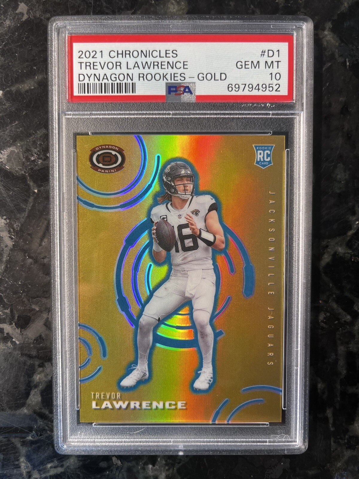 Trevor Lawrence Panini Chronicles Dynagon Rookies #D1 Gold