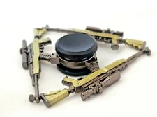 Golden AK-47 Gun Metal Fidget Spinner Toy Boys Girls Kids Adults ADHD Focus 😎