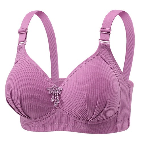 Women's Thin Underwear Bra No Underwire Push Up Bra For Senior - Picture 20 of 38