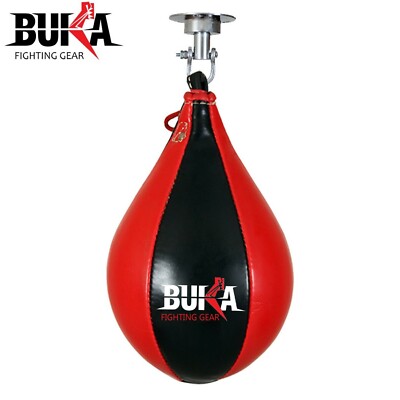 BUKA Leather Speed Ball Training Punching Speed Bag Boxing