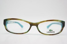 LACOSTE L2673 Brown Blue Silver Oval Eyeglass Frame New