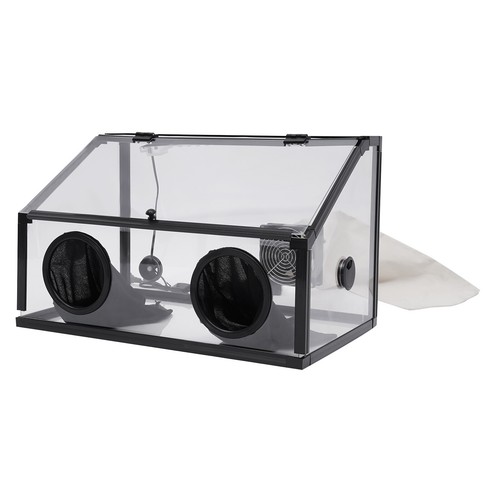 LED Grinding Box for Dust Collector Jewelry Engraving Table Polisher Dust Proof - Picture 10 of 13