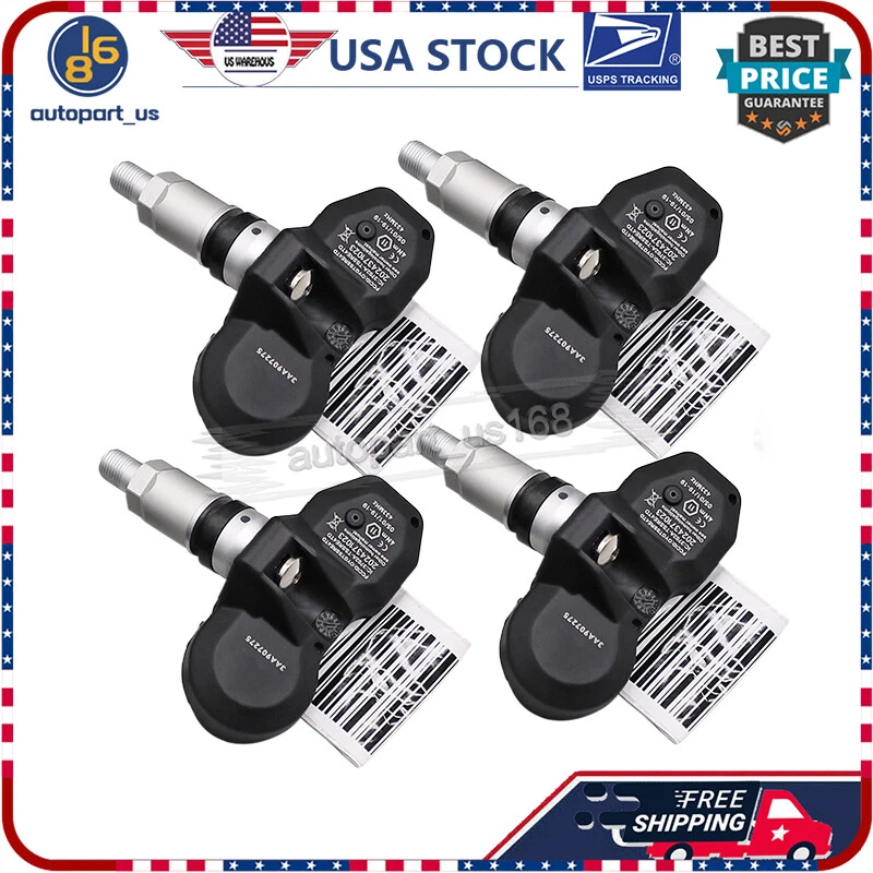 Pacote com 4 sensores de pressão de ar de pneus para 2011-2019 Volkswagen Tiguan VW TPMS 1.4 2.0L - Imagem 4 de 4