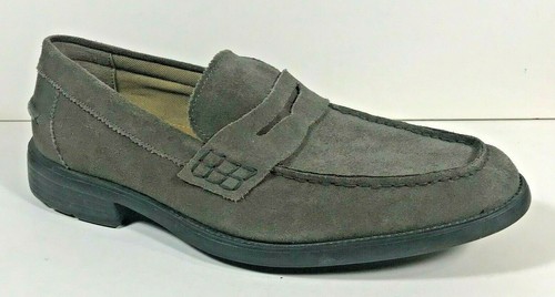 HUSH PUPPIES Men's Grey Suede G ZERO Penny Loafer Style Size US 11 M Pre-owned - Picture 2 of 11