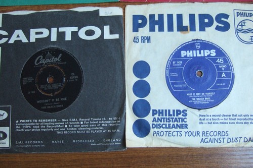 JOB LOT 22 x 7" SINGLES GOOD TITLES - THE BEATLES /BEACH BOYS / WHAM/BREAD L74 - Picture 2 of 15