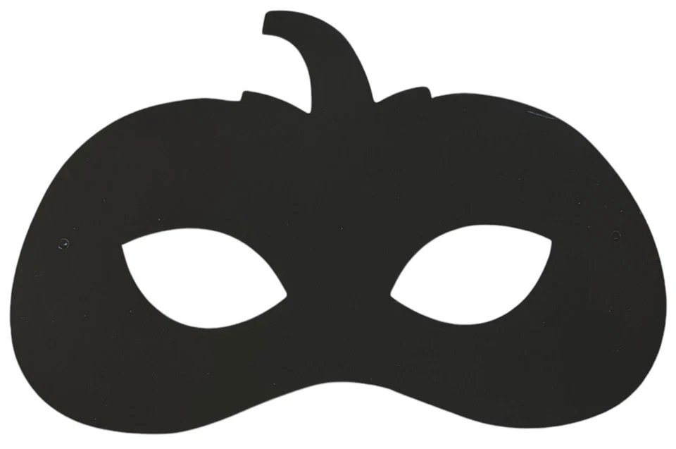 Scratch Your Own Halloween Face Masks Superhero Pumpkin Craft Kit Kids Party Fun - Image 3 of 4