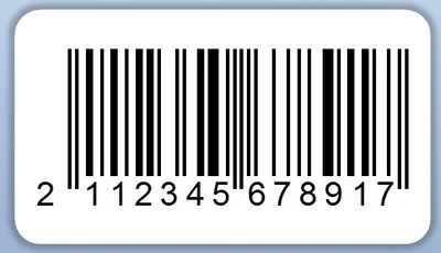 EAN Printed Barcode Self Adhesive Labels Stickers PR24 - Picture 1 of 2
