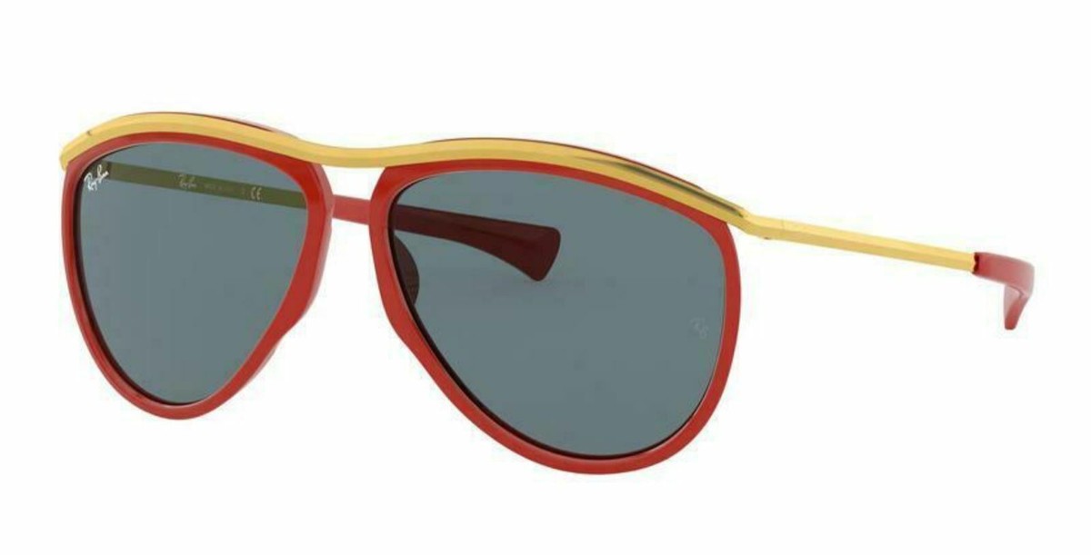 Ray-Ban Red Aviator Sunglasses Amazon.com: Ray-Ban Rb4363m Scuderia Ferrari Collection  main image 4