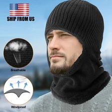 Balaclava Ski Full Face Mask Windproof Fleece Neck Warm Winter Ski Motocycle US