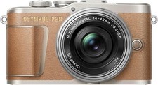 USED Olympus PEN E-PL9 DSLR Brown w/ Zoom 14-42mm BROWN FREESHIPPING