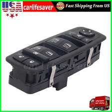Window Switch For 2014-2015 Ram 1500 13-15 Ram 2500 3500 Front Driver Side Black