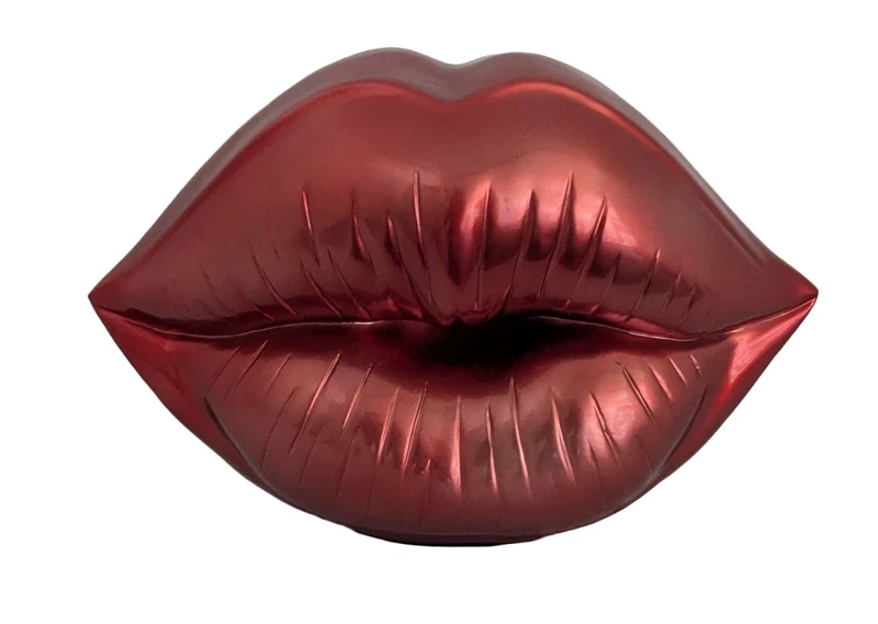 Labbra Bocca Bacio Kiss Statua Scultura 42 cm Arte Moderna Contemporanea Arredo