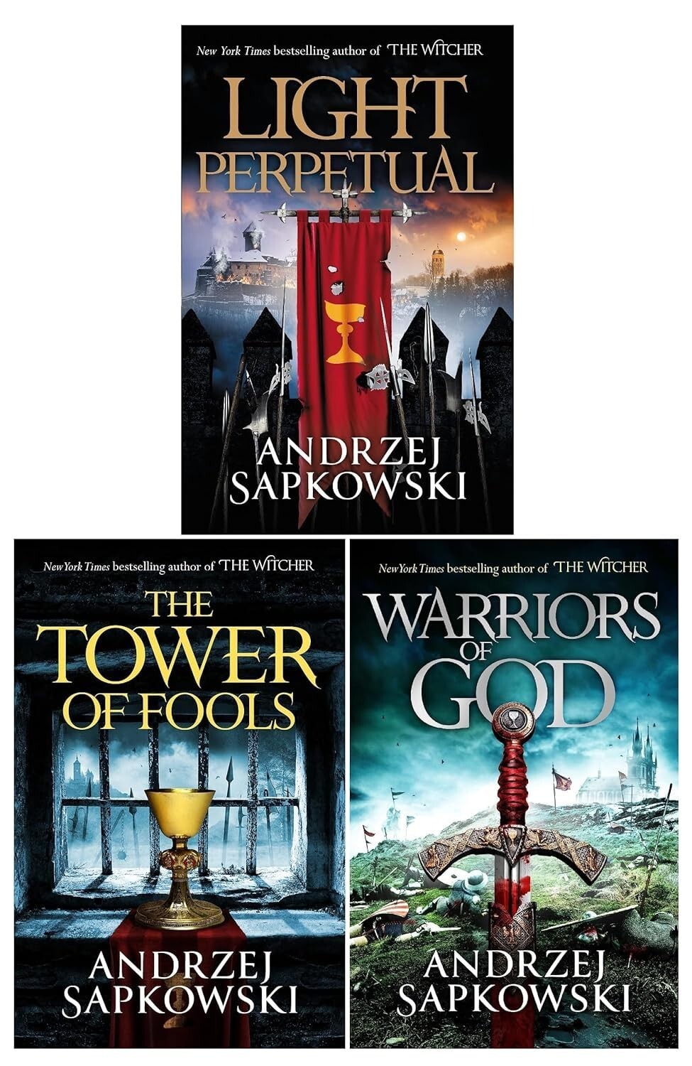 Hussite Trilogy 3 Books Collection Set by Andrzej Sapkowski Warriors of God