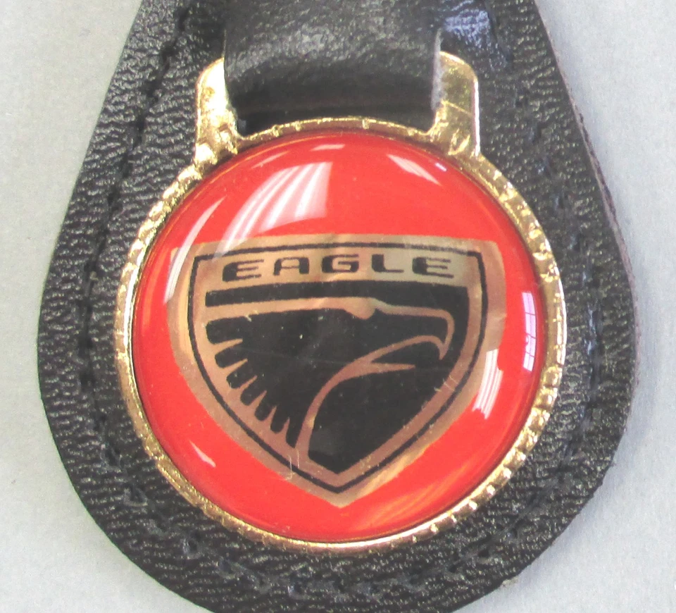 Красное кольцо для ключей AMC EAGLE 4309 черная кожа золотистый цвет 1984 1985 1986 1987 1988 - Изображение 2 из 4