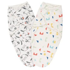 Vicloon Baby Swaddle Wraps, 2 pcs Baby Swaddle Blanket 0-3 Months, 100% Cotton