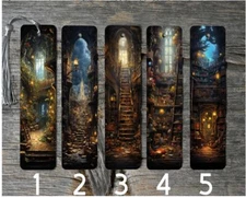 Mysterious Library Themed Metal Bookmarks