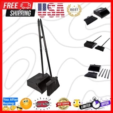 Professional 36” Upright Dust Pan & Broom Set - Lightweight & Efficient