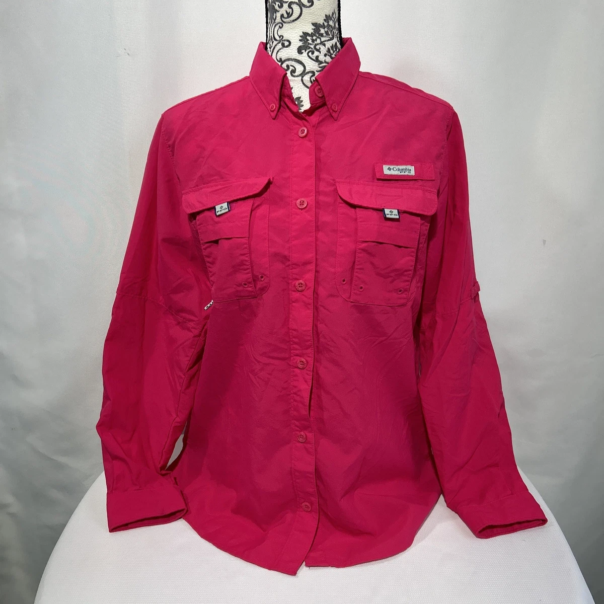 T-shirt Columbia PFG Manches Longues Femme – Rose – Taille S – Neuf Sans étiquette