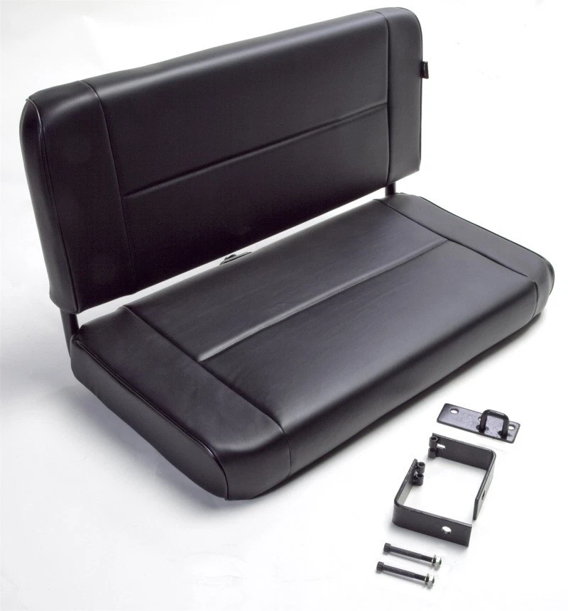 Asiento trasero fijo Rugged Ridge negro para Jeep CJ y Wrangler 55-95 Foto 4 de 4