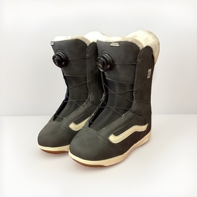 VANS Encore Linerless Women s Snowboard Boots Black/Brown BOA Dial 6.5