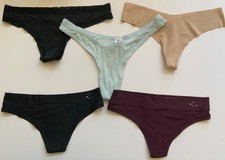 Aerie Women Panty Underwear Thong String Set of 5 Size M