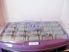 Hot Shot Tools Helen of Troy 20 rizadores y clips flocados funciona S510352 2 tamaños