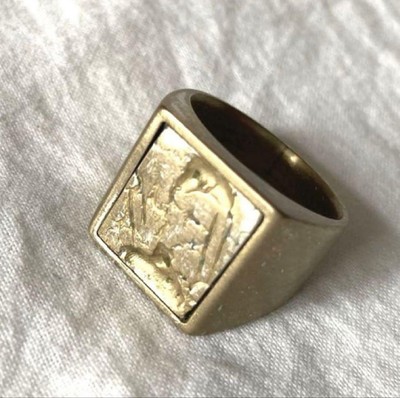 Extremely Vhtf Maison Margiela Signet Square Ring Damage